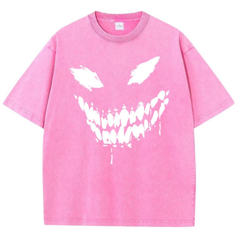 Принт с узором лица Венома Футболка с принтом Мужская модная футболка с узором Дизайн Футболка Харадзюку Хлопок премиум-класса