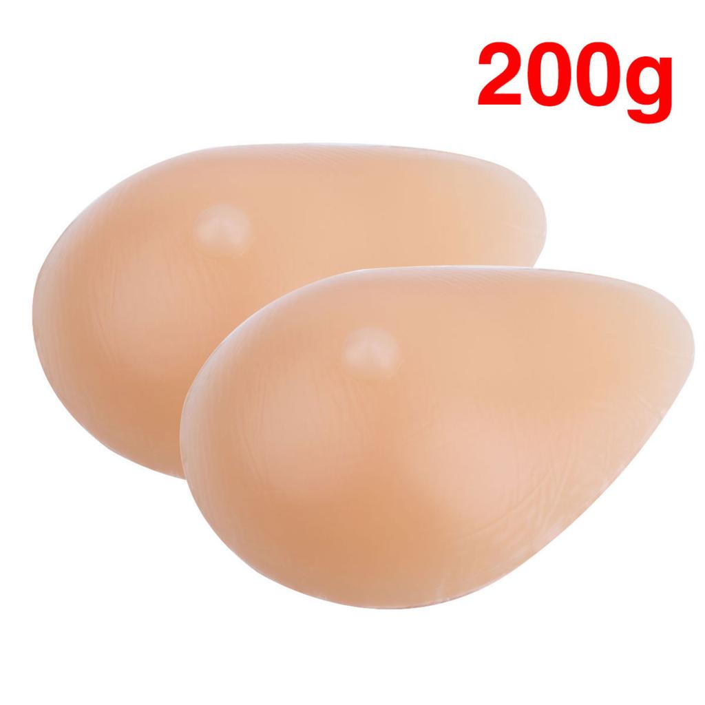 2Pcs Removable Breast Enhancers for Women Silicone Breast Forms Fake Boobs Breast Pad