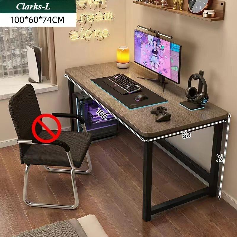 Складной компьютерный стол, стол из массива дерева, офисный стол, письменный стол для студента, 80/100 см, доступен в двух размерах: столы из ореха/дуба