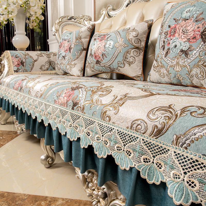 Роскошная европейская нескользящая подушка и чехол для дивана из натуральной кожи