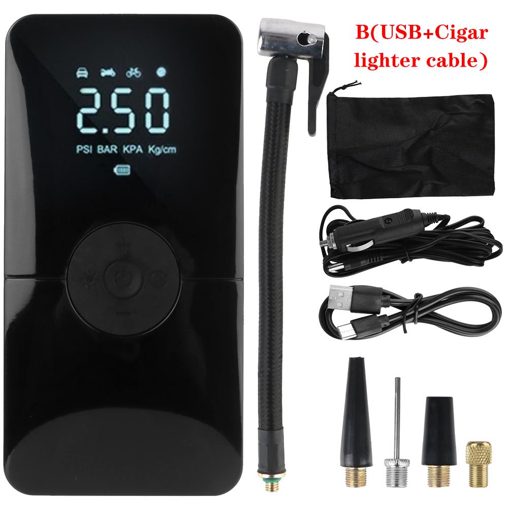 Насос для накачивания шин беспроводной 150PSI 120W портативный манометр для шин цифровой воздушный насос со светодиодной подсветкой воздушный компрессор ЖК-дисплей