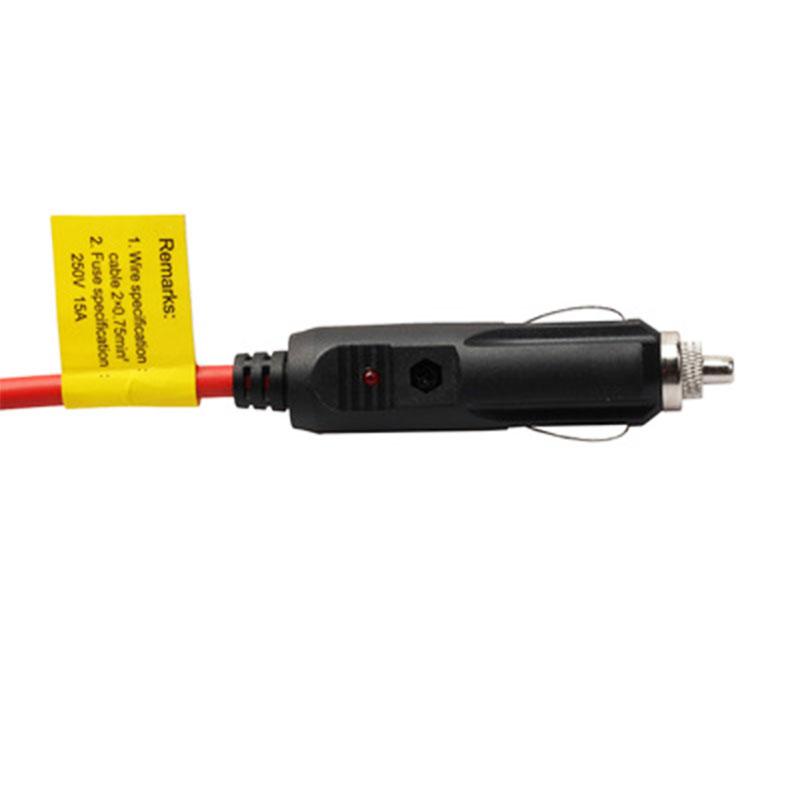 С предохранителем 15 А, 3,6-метровым гнездом, автомобильным зарядным кабелем, гнездовым разъемом, удлинителем для автомобильного прикуривателя 12 В 24 В