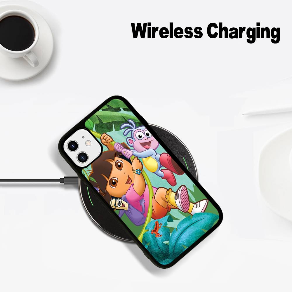 Adventure TV D-Dora The E-Explorer Phone Magesafe Magnetic Wireless Charge Case For IPhone 16 11 12 13 14 15 Pro Max Plus Mini