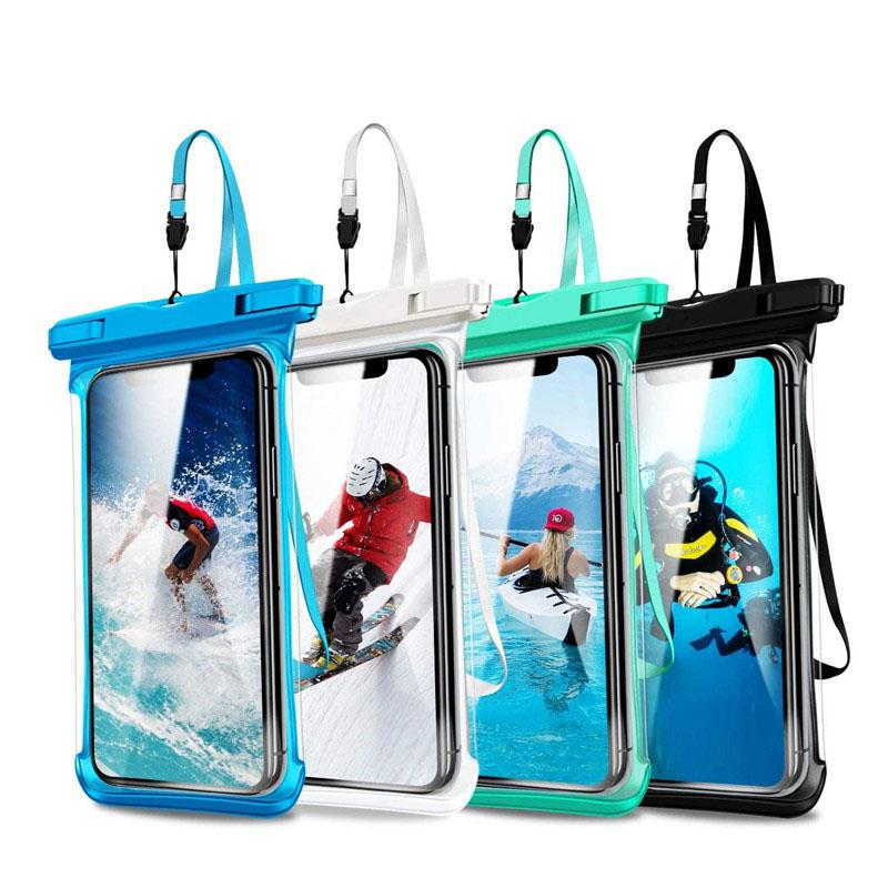 Full View Waterproof Case Rainforest Desert Snow Transparent Drybag Underwater Swimming Cover AVE
