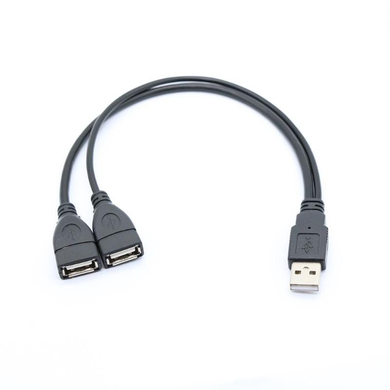 Высокоэффективный кабель передачи данных длиной 30 см USB-разветвитель Y-кабель для компьютера, ноутбука, цифровые продукты