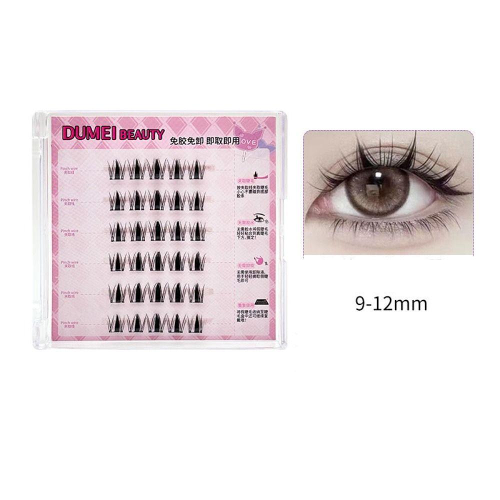 Makeup Adhesive False Eyelashes Sweet False Eyelash Clusters Glue Free Fake Lashes  Grafting Lashes