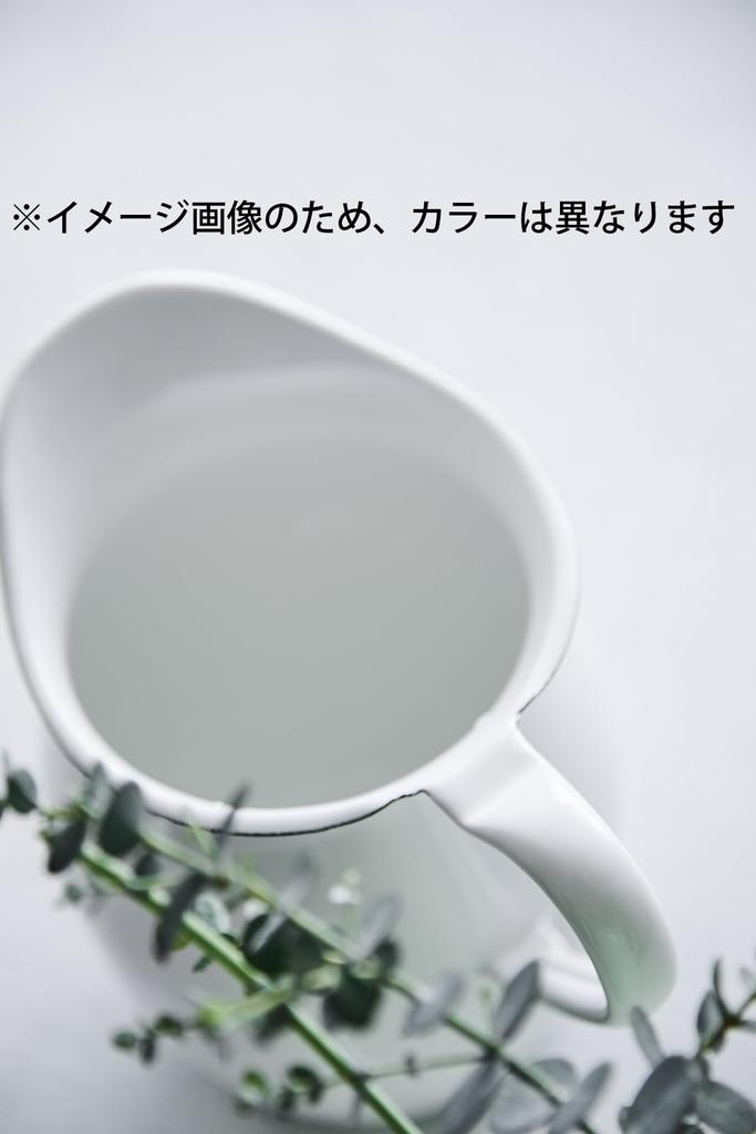 Кувшин Nodahoro эмалированная термостойкая внутренняя ваза ваза сделано в Японии белая кайма темно-синяя 1.7л HP-13