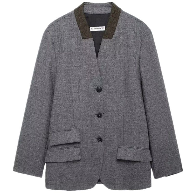 Fashion Style 2024 Fall and Winter New Women's Clothing Stylish Wool Long Sleeves Casual Suit Jacket 8916779