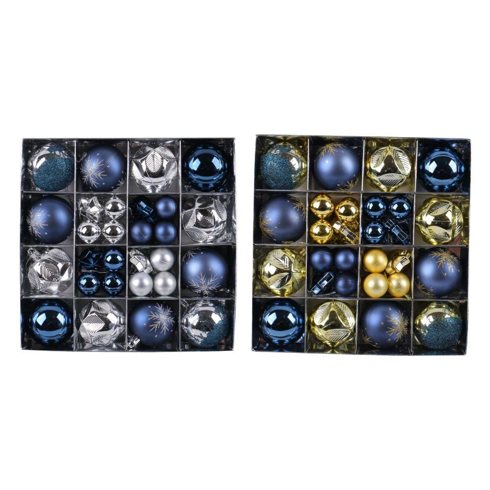 44pcs Shatterproof Painted Christmas Balls Pendant Merry Christmas Decor  Holiday Wedding Party