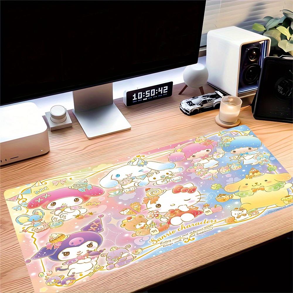 Sanrio Characters Themed XXL Mouse Pad - Non-slip Rubber Desk Mat for Gaming and Office Use, Multi-Function Keyboard 0826071a