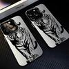 Чехол для телефона iPhone 12 11 16e 13Pro 16Pro 16 13 15 Plus 14 Pro MAX Сильный Тигр