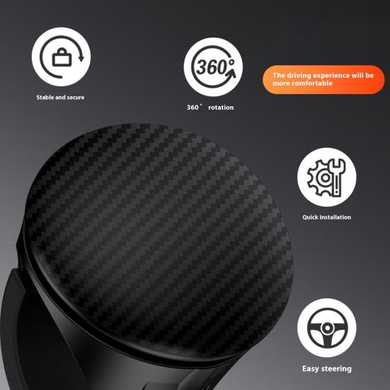 Усилитель рулевого колеса для автомобиля, противоскользящая ручка вращения на 360 градусов, универсальный вращатель рулевого колеса