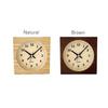 KATOMOKU Dual Use Clock 6, Brown, km-131BRRC, Wall/Tabletop Use, Radio-Controlled Clock, Continuous Second Hand, 14cm