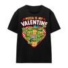 Teenage Mutant Ninja Turtles Unisex Adult Pizza Is My Valentine T-Shirt