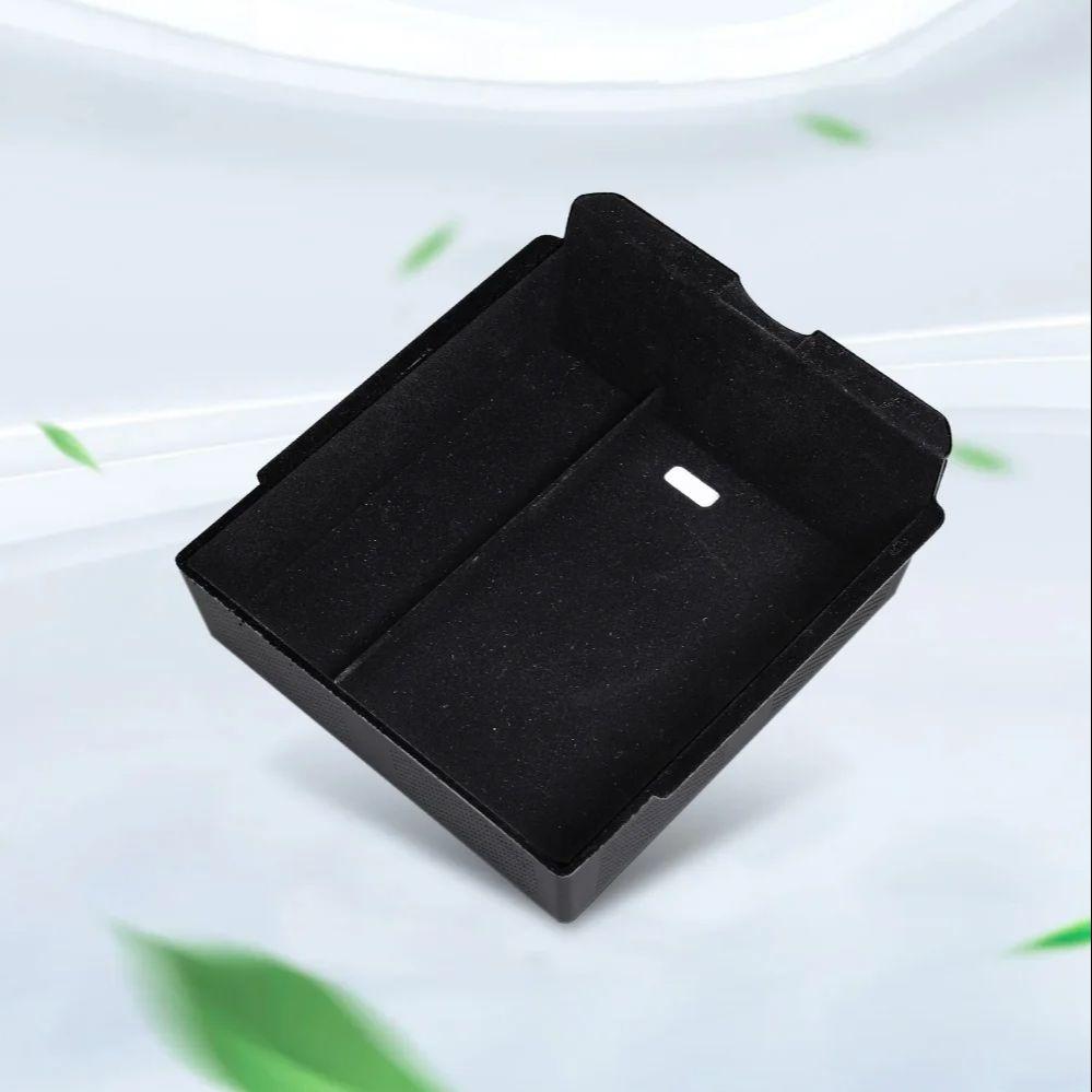 YZ For Tesla Highland Model 3 Y Juniper Hidden Storage Center Console Armrest Front and Rear Layered Grid ABS Organized Flocking