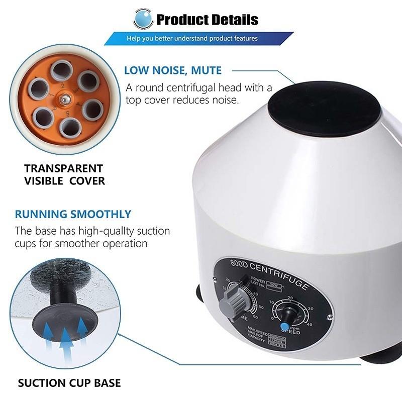 800D PRP Машина Медицинская Машина Центрифуга Тест Кровь PRP Плазма Центрифуга Машина 4000 об/мин Центрифуга