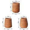Handmade Pencil Holder Rattan Sundries Storage Basket New Pen Container