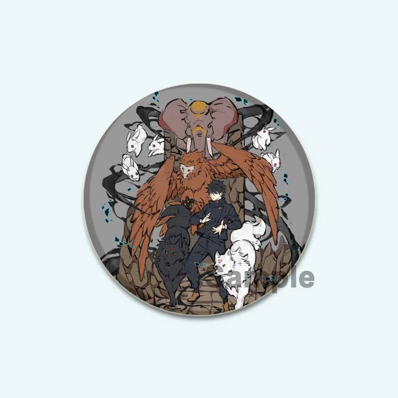 32/44/58 мм аниме дзюдзюцу кайсен HD печать брошь аниме значок мультфильм фигурка Годзё Сатору Юдзи Итадори круглый дисплей нагрудные значки ювелирные изделия подарки