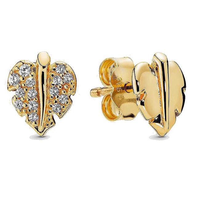 Оригинальные серьги из стерлингового серебра 925 пробы из розового золота с логотипом, полированная корона и сердце, серьги-гвоздики, женские свадебные подарки, модные украшения