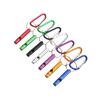 High Pitched Emergencies Safety Whistle Durability Rustproofed Carabiner Attachments For Outdoor Survival Gears