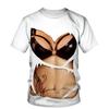 Summer Women's T-Shirt Sexy Female Tops 3D Bikini Fashion Print Hawaii Beach T Shirt Short Casual Tees Fun Oversized Clothes 6xl