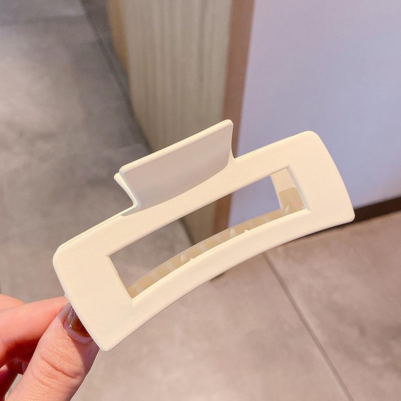 Корейская квадратная заколка для волос — элегантная, большая, простая заколка-акула для затылка или ванны.