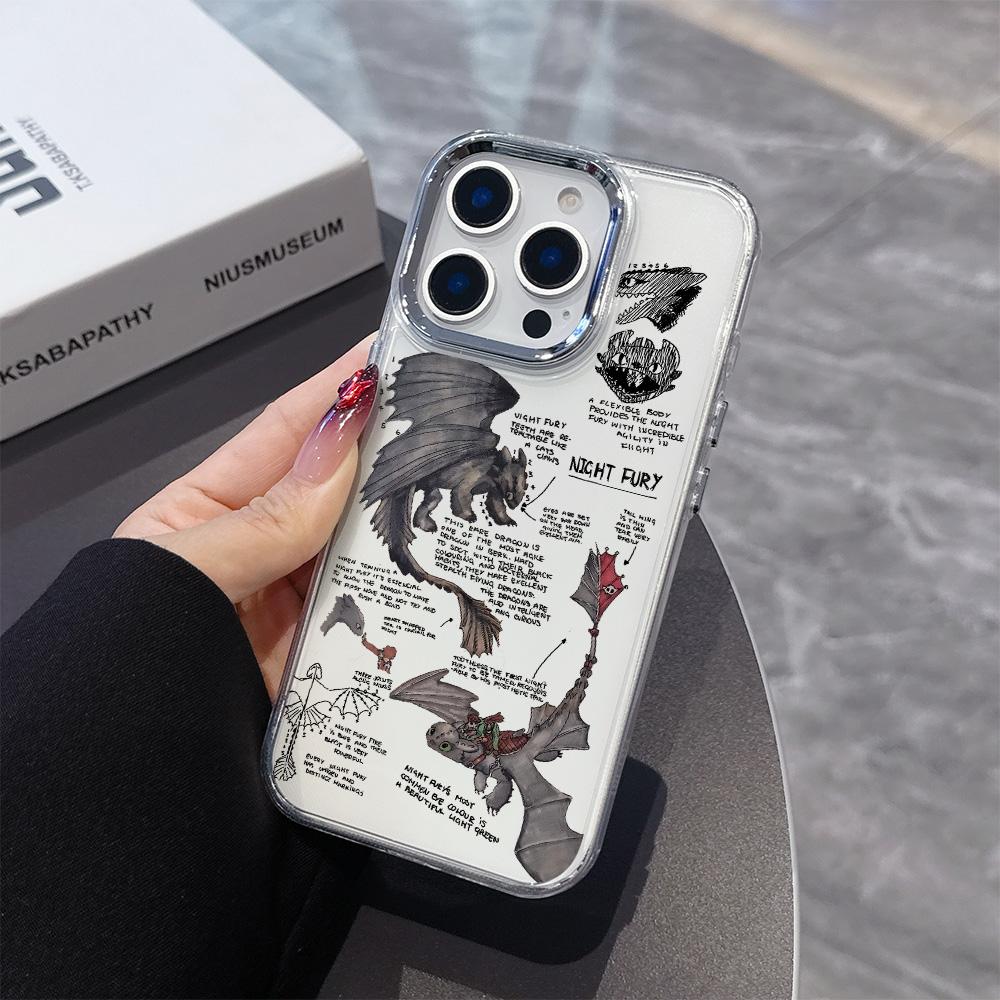 Модный милый чехол для телефона с драконом для iPhone 17 16e 16 15 14 13 12 11 mini Pro Max X XR XSMAX 8 7 Air Plus Прозрачный мягкий чехол