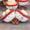 Creative Expression Smile Lamian Noodles Bowl Plush Doll For Room Decoration