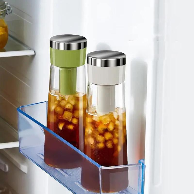 750 мл Ручная кофеварка для холодного заваривания, френч-пресс, кувшин-инфузор для холодного чая со съемным фильтром, летний портативный кофейник