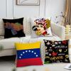 Aesthetic Art Venezuela Cushion Cover Soft Comfortable Pillow Case for Sofa Living Room Home Office Decor Protective Covers