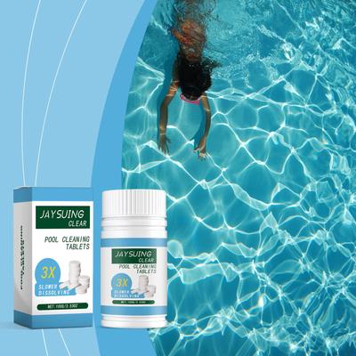 Таблетки для очистки бассейна хлорированные шипучие Pool Clean Мгновенная обработка воды Шипучие хлорные таблетки 100 г