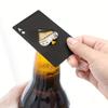 Stainless Steel Ace of Spades Poker Card Bottle Opener, Multipurpose Credit Card Size Beer Soda Cap Opener for Wallet and Kitchen