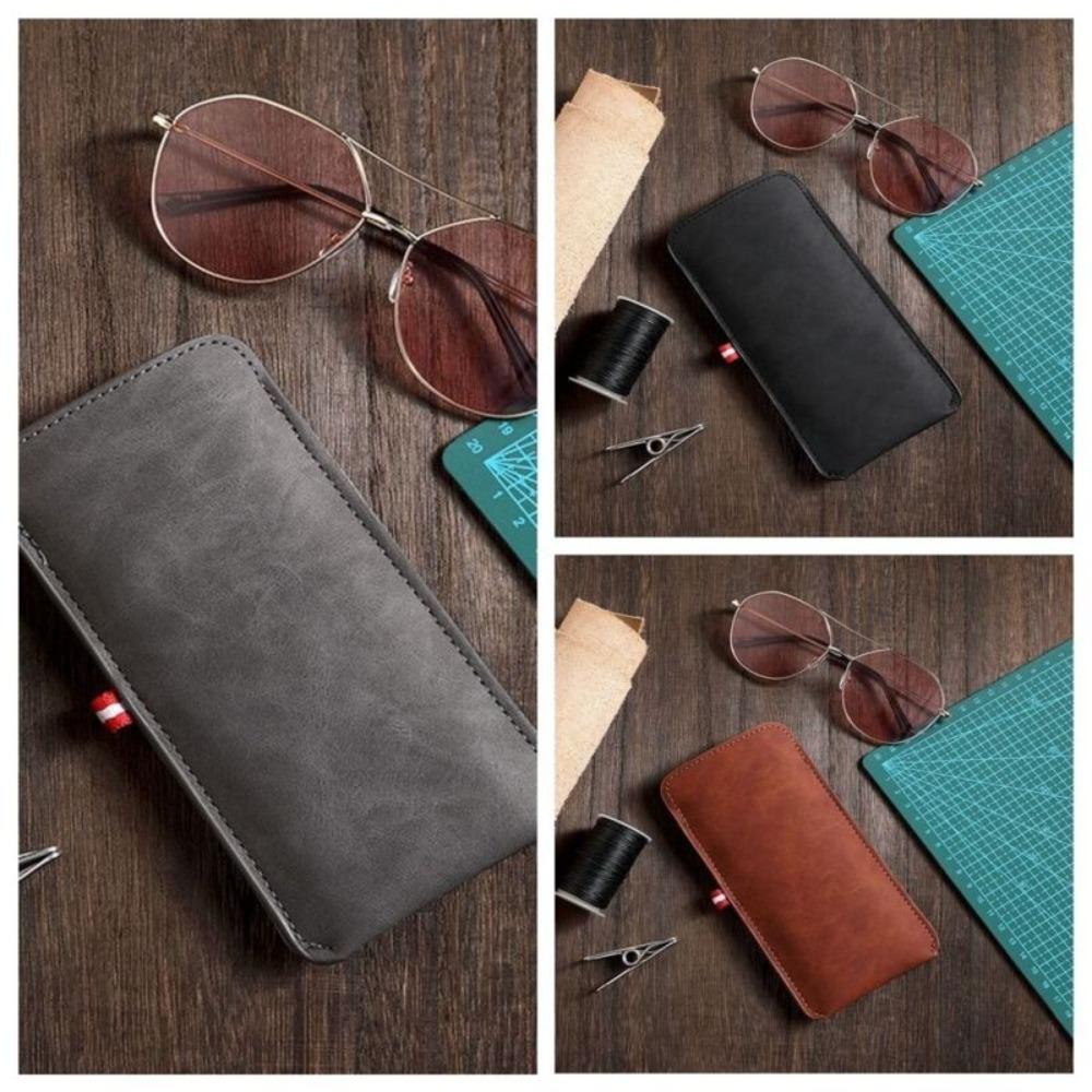 Внутренняя бархатная поверхность Чехол для очков из ПУ кожи Чехол для очков Новый мешочек для очков Дом/Улица