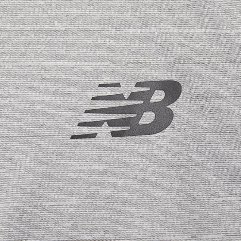 New Balance Футболки Мужские Серые С Круглым Вырезом Умеренный Прямой Крой AMT01012-AG