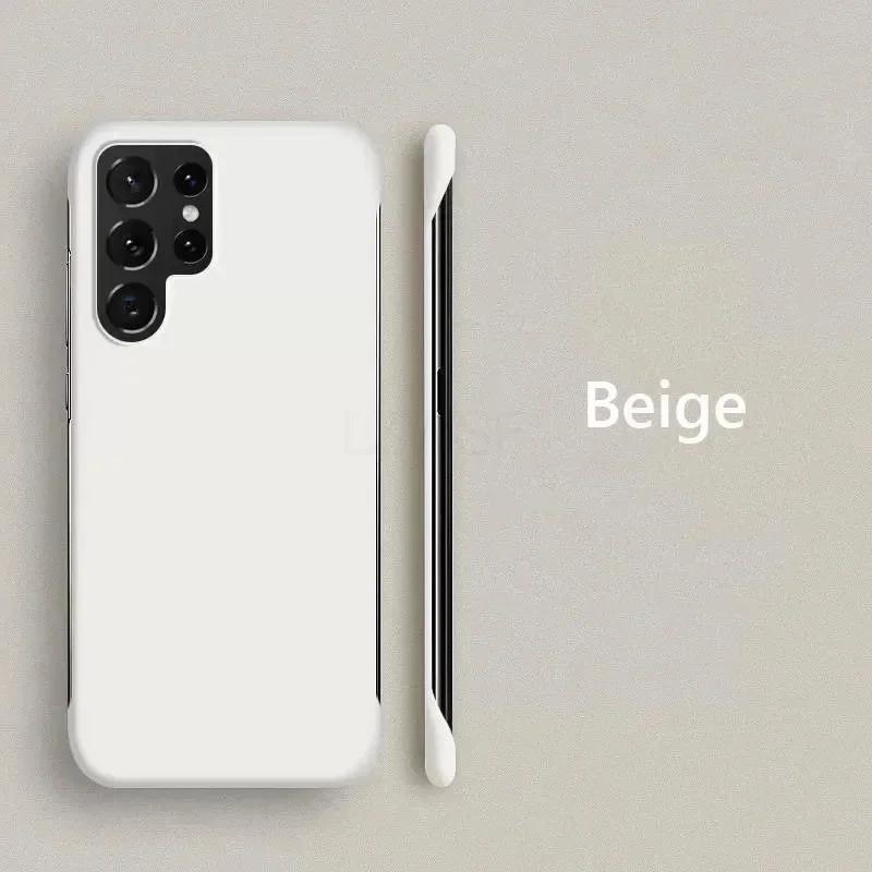 Безрамочный Тонкий Жесткий Чехол-Накладка Skin На Для Samsung Galaxy S25 S23 FE S24 Ultra S21 FE S22 Plus 5G Ударопрочный Fundas Coque