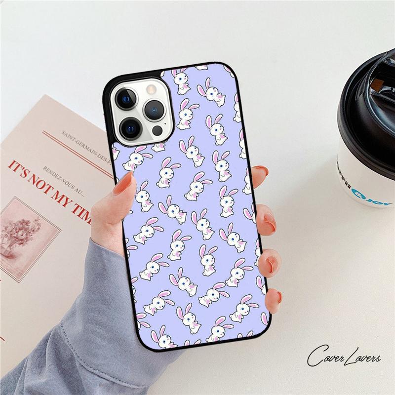 Чехол для телефона с рисунком кролика для Apple iPhone 17 Air Pro Max Plus Coque для iPhone 17 Air 14 15 16 13 12 Max Cover