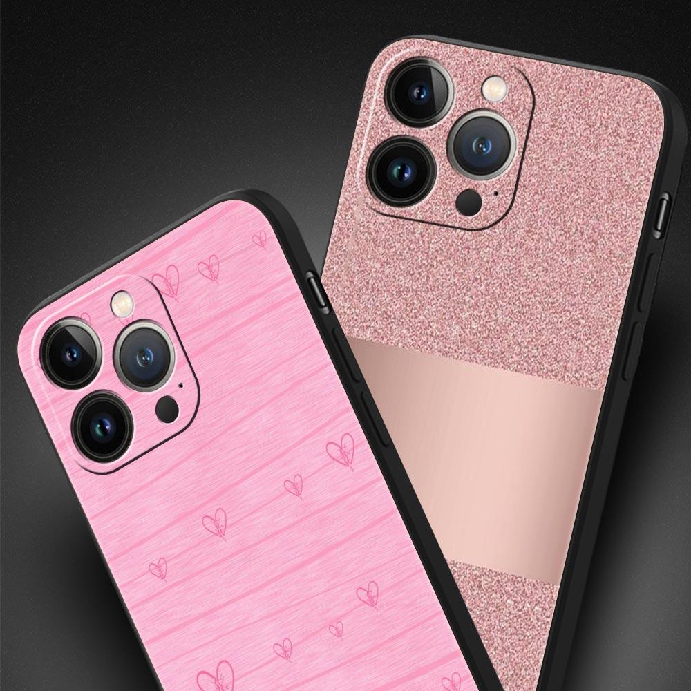 Золотисто-розовый блестящий чехол с сердечками для iPhone 11 12 13 15 14 Pro Max, чехол для телефона X XR XS 7 8 Plus SE 2020, роскошный мягкий чехол Funda