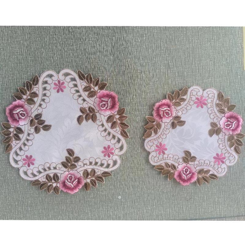 Популярная вышитая роза салфетка для стола салфетка для свадебной рождественской вечеринки кухонная салфетка украшение стола и аксессуары