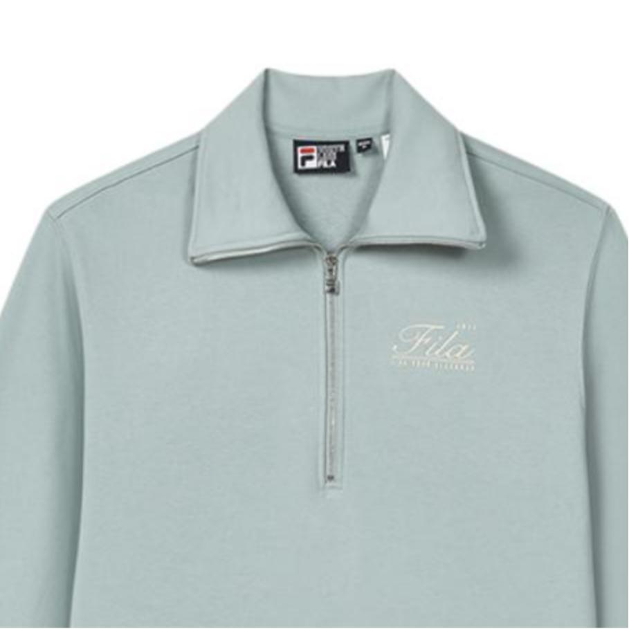 Fila Оригинальная серия Мода Американский Удобный Свободный Свитшот Женский свитшот Chaos-Серо-зеленый F11W439212F-GN