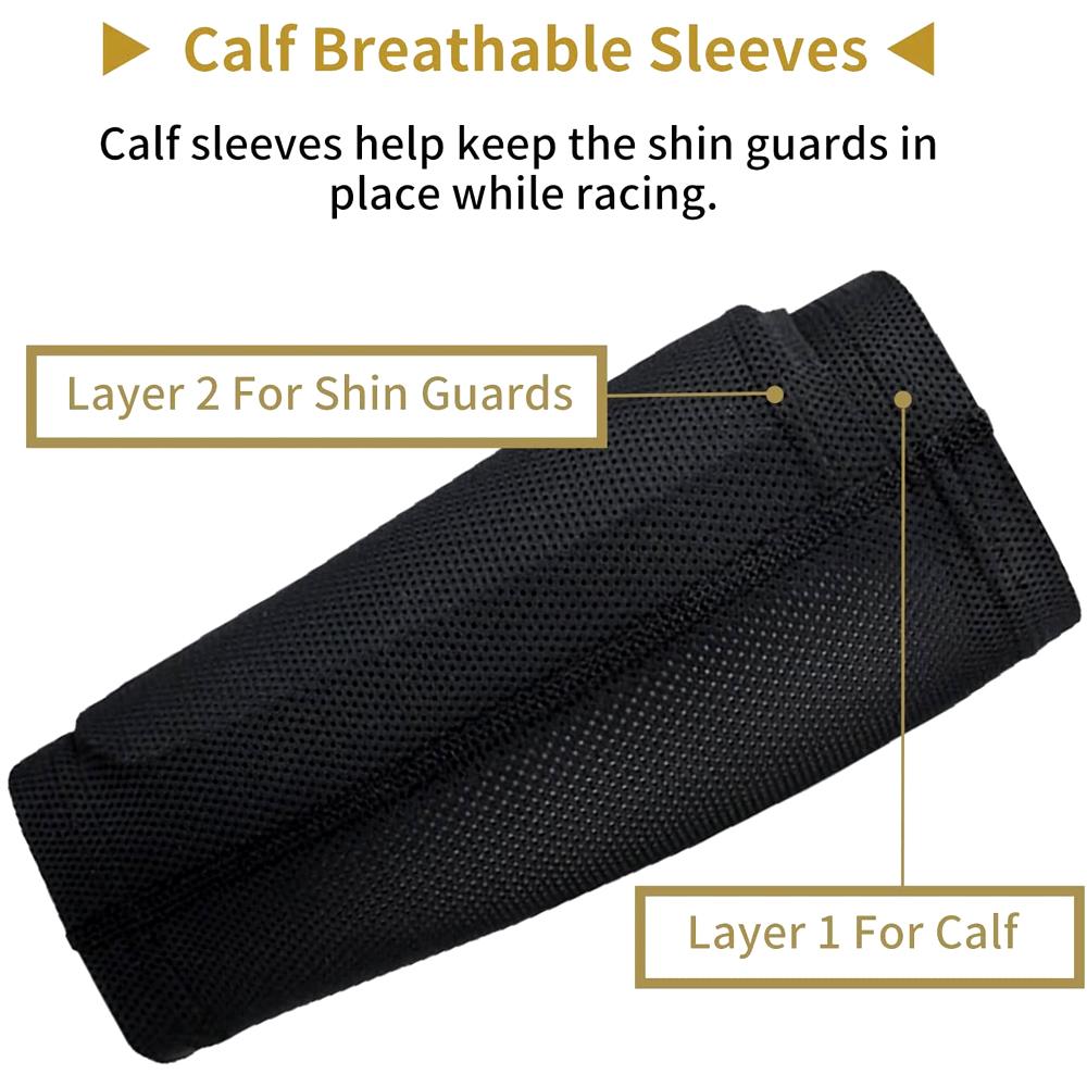 1Pair Kids Soccer Shin Guard Socks Breathable Calf Shin Guard Covers Shin Guard Holders Soccer Socks With Pockets