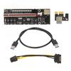 PCIE Riser Powered Adapter Card 6 Pin Compatible 1X 4X 8X 16X PCIE Interface Plug and Play USB