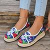 Модные летние женские 2025 новые тканевые туфли на мягкой подошве дышащие одинарные туфли