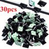 30pcs Adhesive Cable Clips Wire Clips Cable Wire Management Wire Cable Holder Clamps Cable Tie Holder For Car, Office And Home