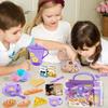 Tea Time Playset Simulated Kitchen Playset Table Snack Afternoon Tea Toy Set  Cookware Accessories