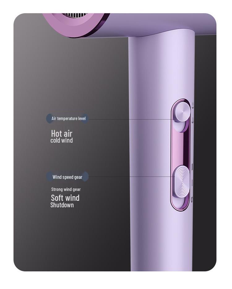 High Power Blue Light Negative Ion Hair Dryer with Strong Wind