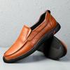 Genuine Leather Men Loafers Ultra-light Man Slip-on Flats Handmade Casual Shoes Comfy Leather Moccasins Soft-Soled Driving Shoes