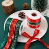 25Yard Width 2.5Cm Christmas Ribbon Diy Bow Gift Bouquet Packaging Home Garden Christmas Tree Decoration Supplies