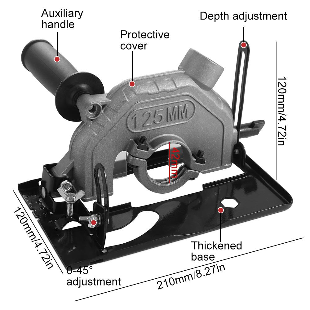 Hand Cutting Machine Bracket 45°Adjustable Angle Grinder Machine Base Stand  Chamfering Frame