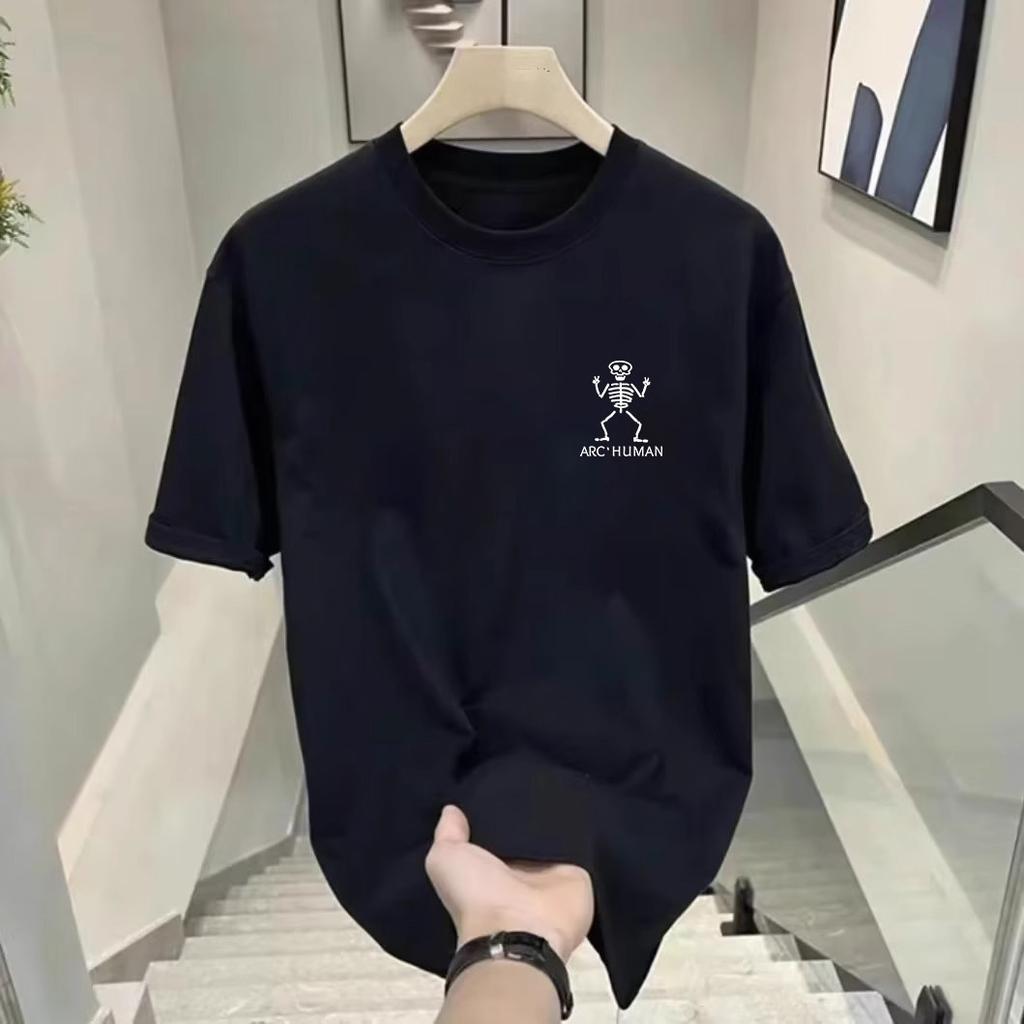 Couples Cotton T-Shirt Short Sleeve Black White Tops Breathable Comfortable Soft Casual Sport Tees