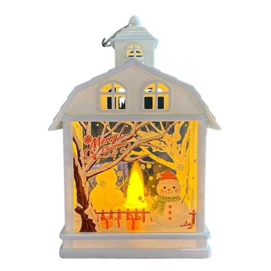 Рождественский Фонарь Снеговик Санта-Клаус Лось Узоры Светодиодные Свечи для Вечерние Домашнего Праздничного Украшения